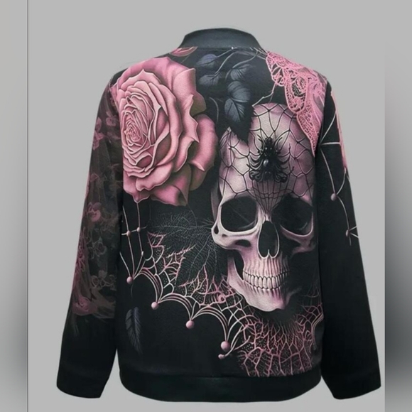 NWOT Autumn Limited Edition  SKULL Retro Jacket - Picture 2 of 7